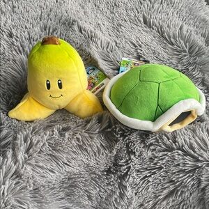 Club Mochi-Mochi Mario Kart ‘Green Shell’ & ‘Banana’ 6” Plushies